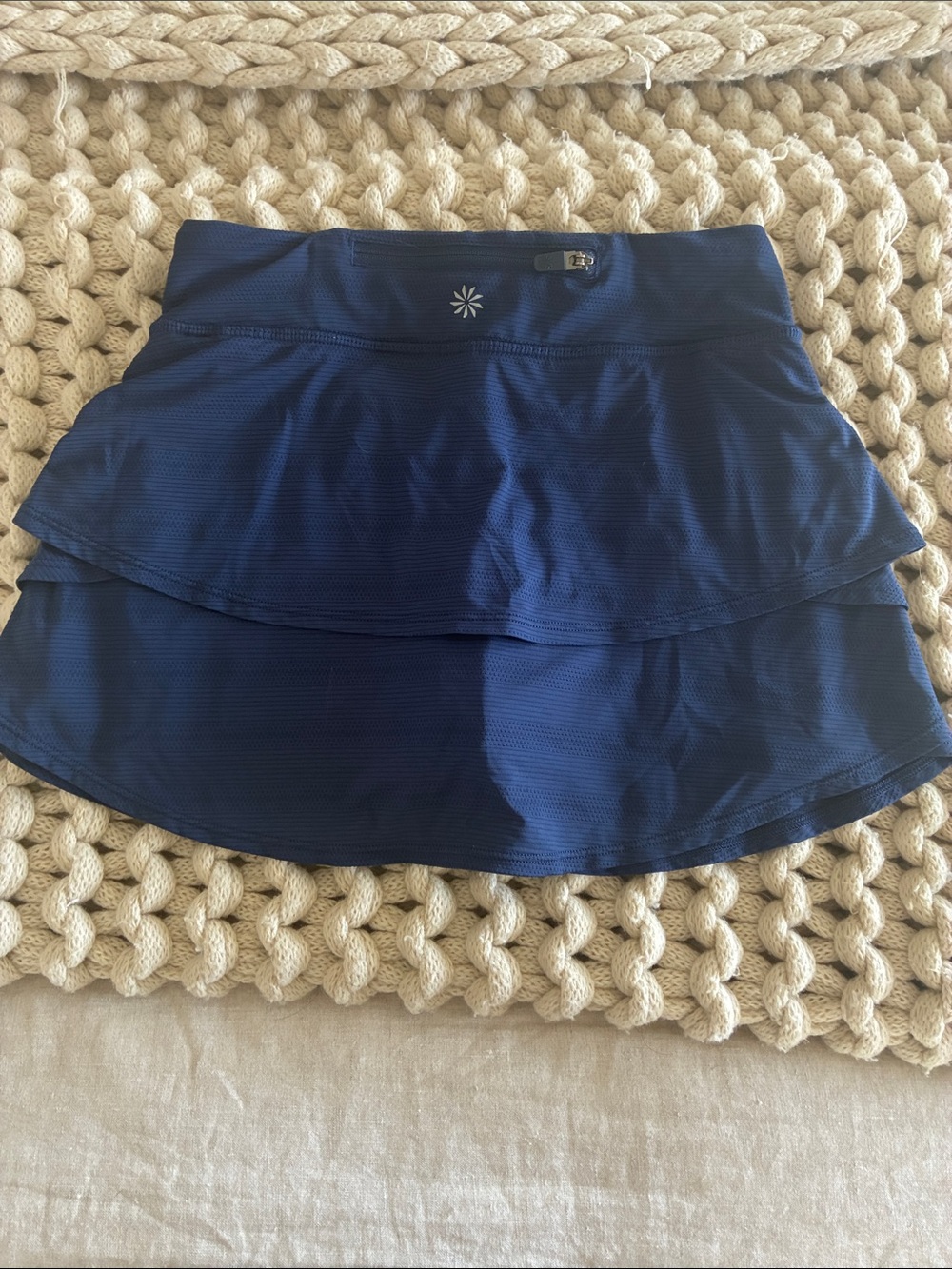 Navy Tiered Ruffle Skirt - Women's Skirt - Picture 2 of 3
